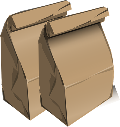 Brown Paper Bags School Lunches Image
